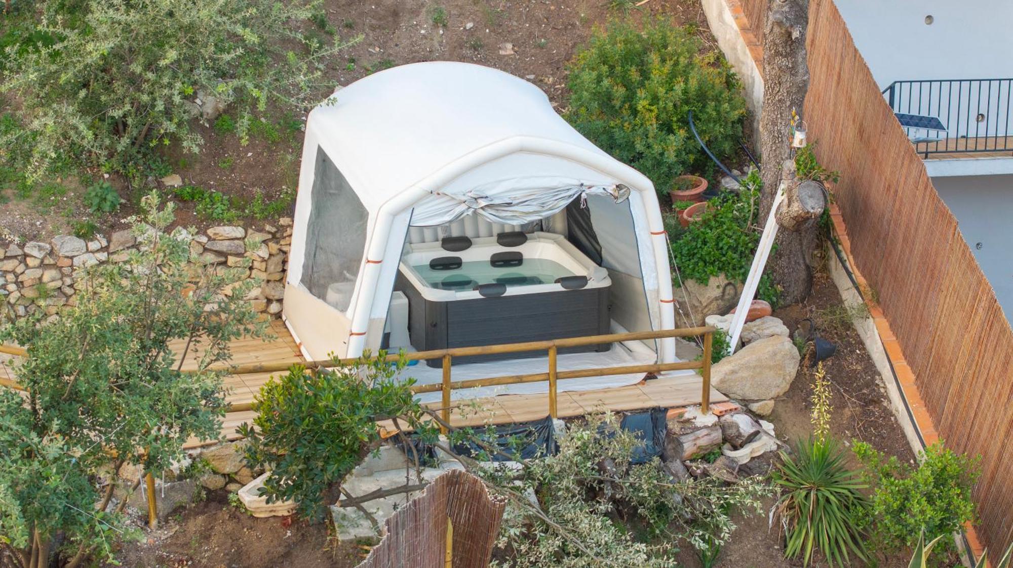 Aaa View Private Terrace Outdoor Heated Hot Tub Family Fun Villa Badalona Buitenkant foto
