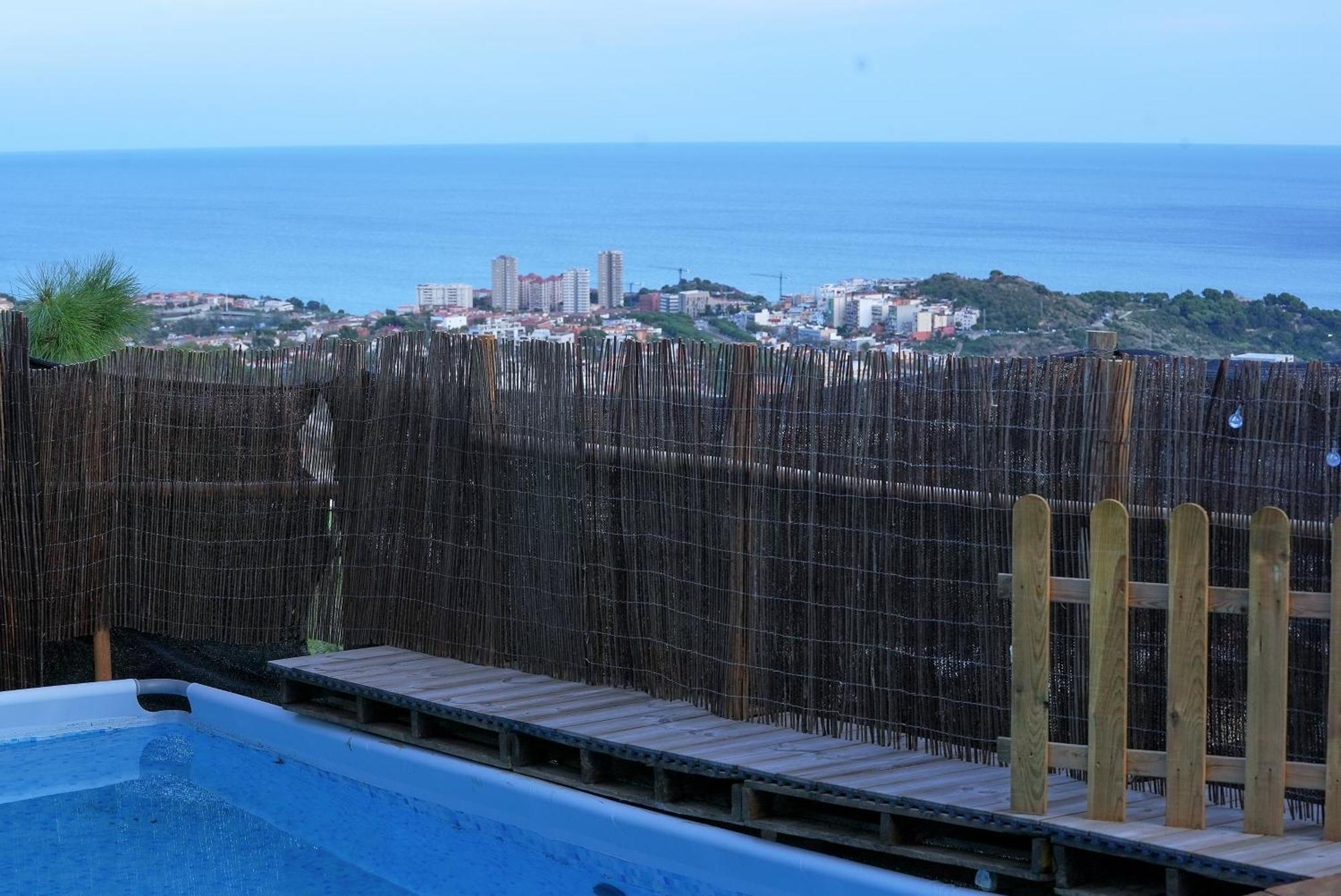 Aaa View Private Terrace Outdoor Heated Hot Tub Family Fun Villa Badalona Buitenkant foto
