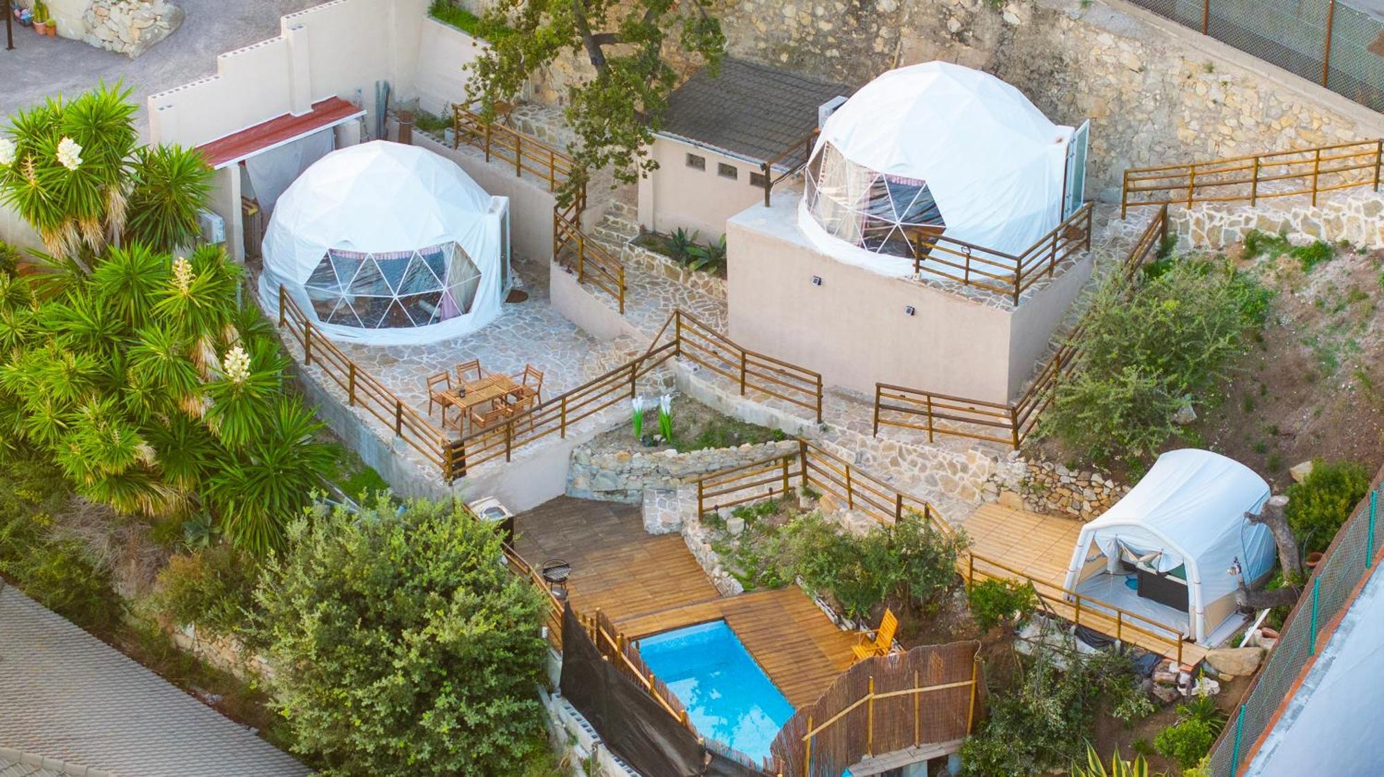 Aaa View Private Terrace Outdoor Heated Hot Tub Family Fun Villa Badalona Buitenkant foto